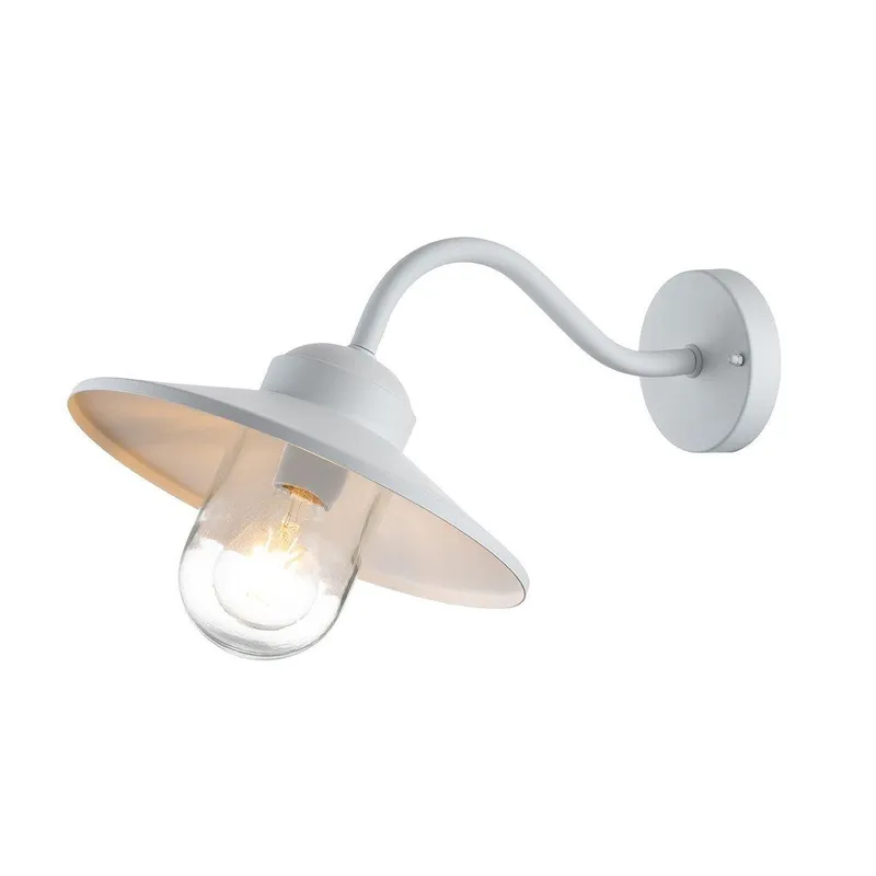 Netlighting Klampenborg Outdoor Dome Wall Lamp White IP44 White