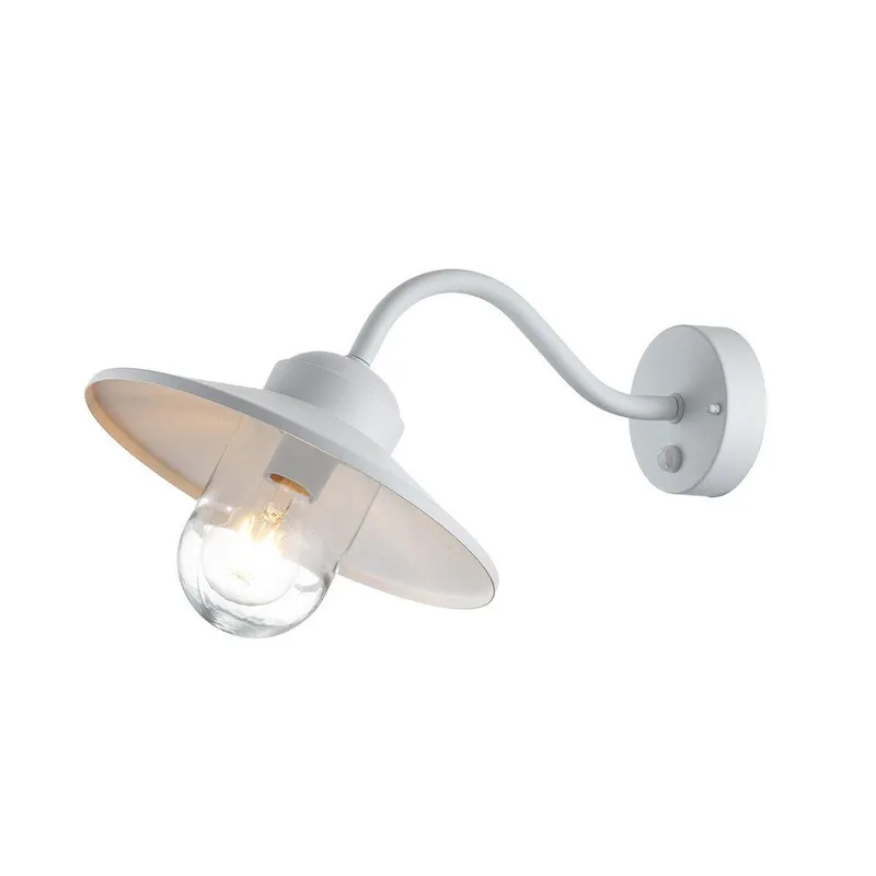 Elstead Lighting Klampenborg Outdoor Dome Wall Lamp White, IP44