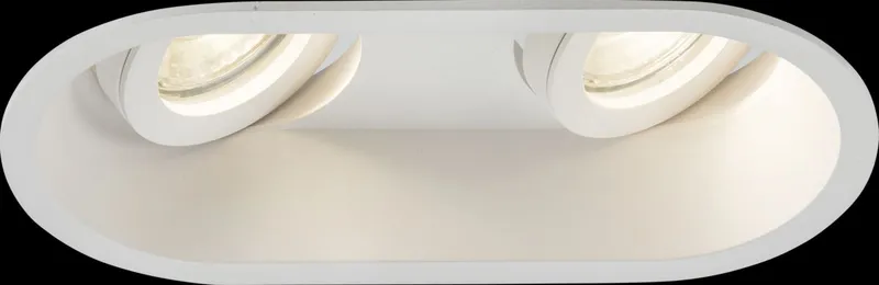 Netlighting Knightsbridge Dipa Twin Tilt Round AntiGlare Downlight White DIC2TRW White