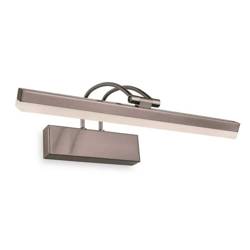Firstlight Lighting LED 1 Light Picture Wall Light - 8w Brushed Steel