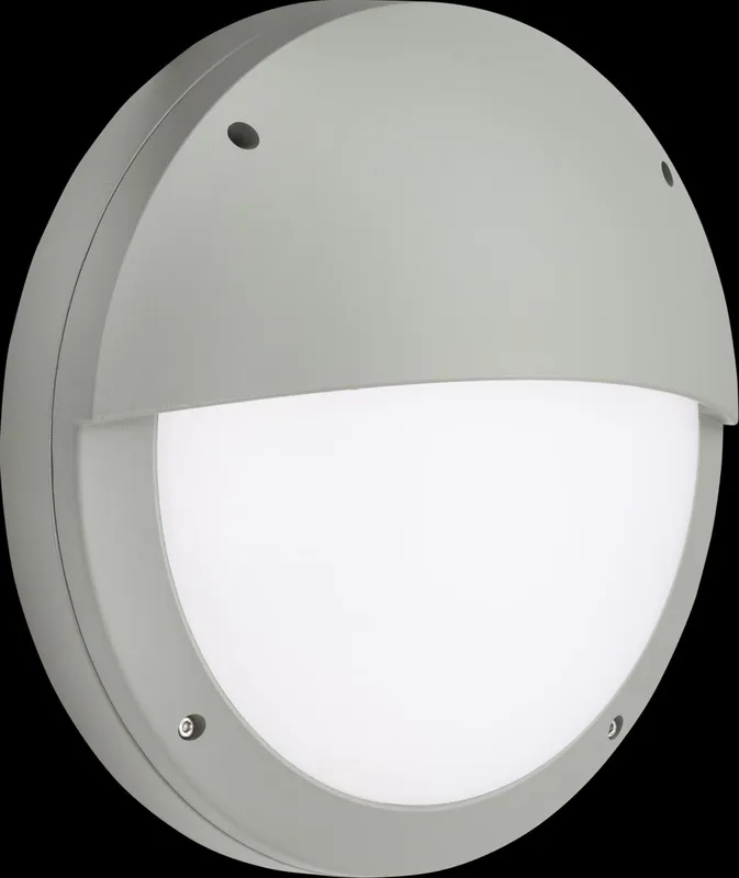 Netlighting LED Eyelid Bulkhead Cct Grey 230V IP65 18W Grey