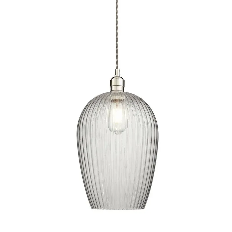 Mullan Lighting Osier Ceiling Light Marbled, Antique Brass