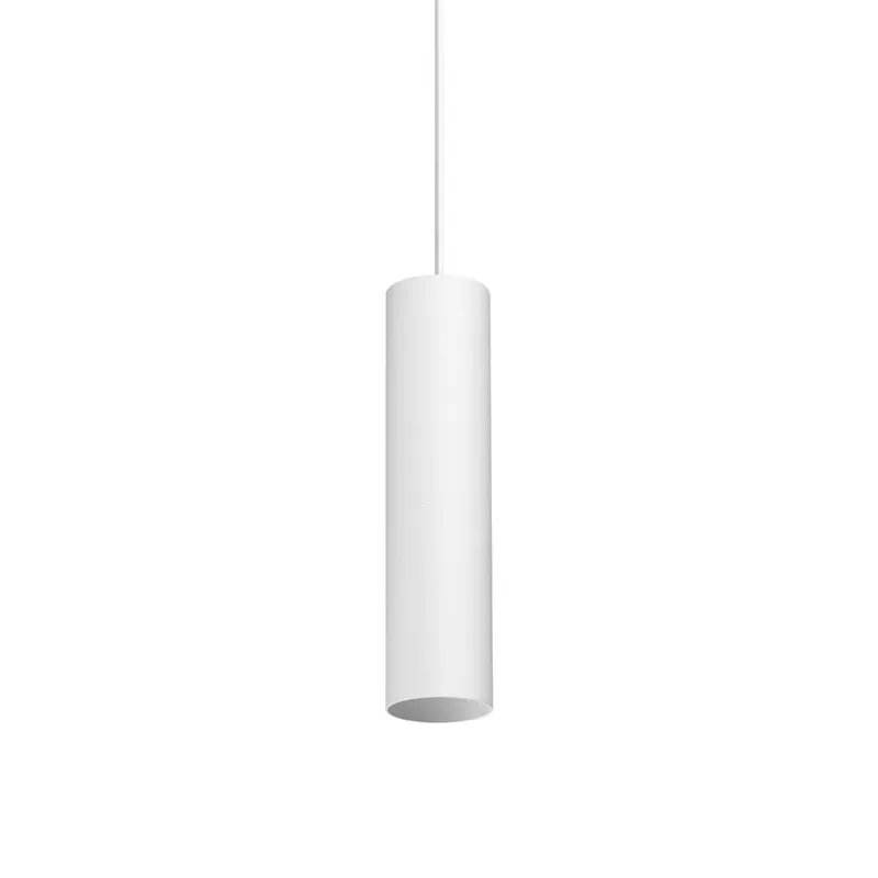 Netlighting Look 25cm Slim Pendant Ceiling Light White 1x GU10 White