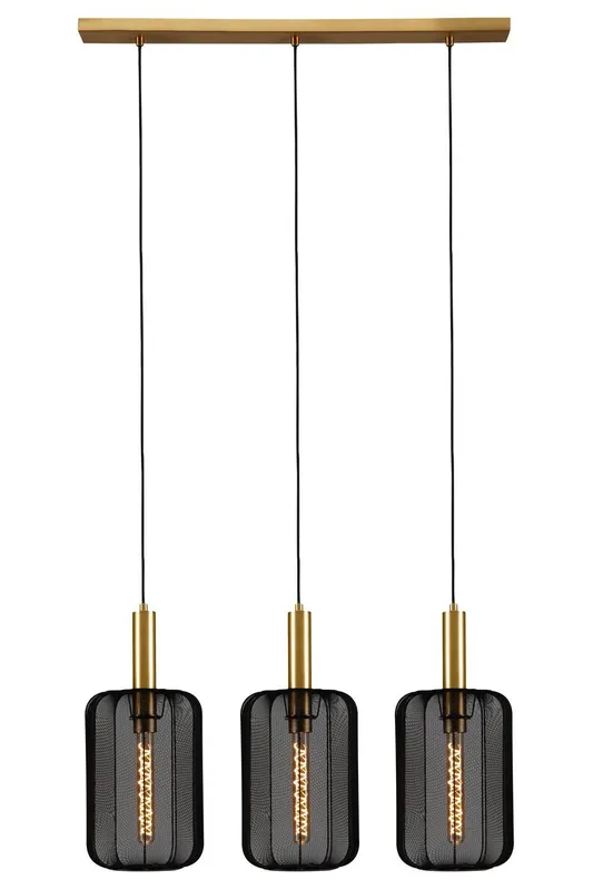 Netlighting Lucide Corina Pendant light 3xE27 Black Black
