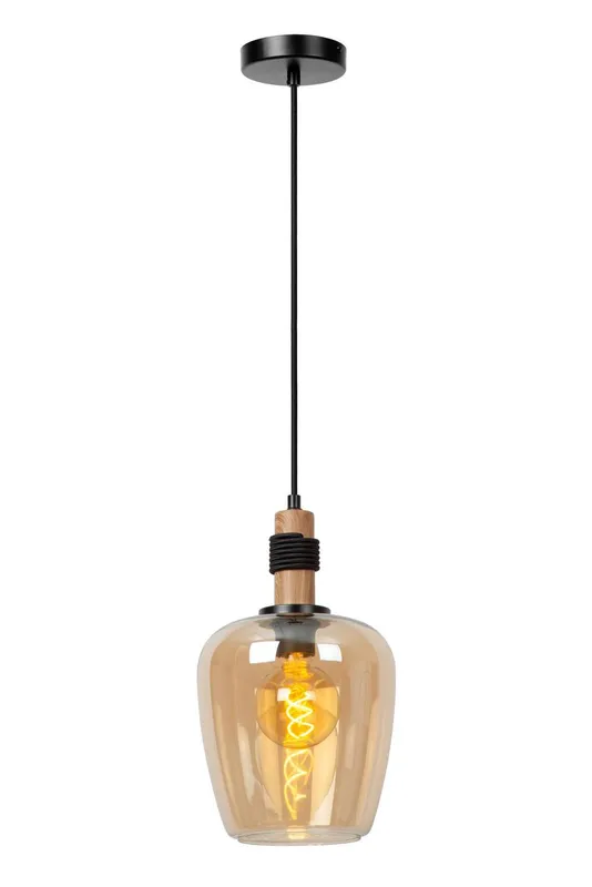 Netlighting Lucide Ilona Pendant light 22 cm 1xE27 Amber Amber