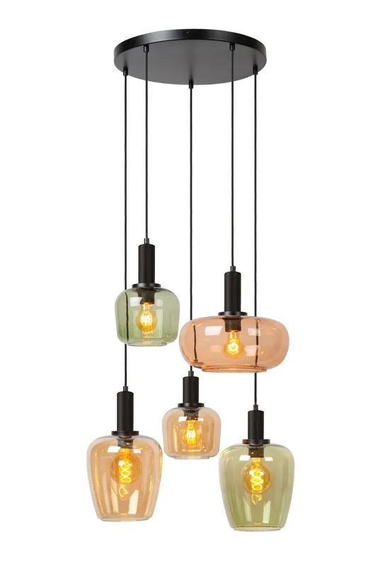 Lucide Lighting Lucide Ilona - Pendant light - 5xE27 - Black