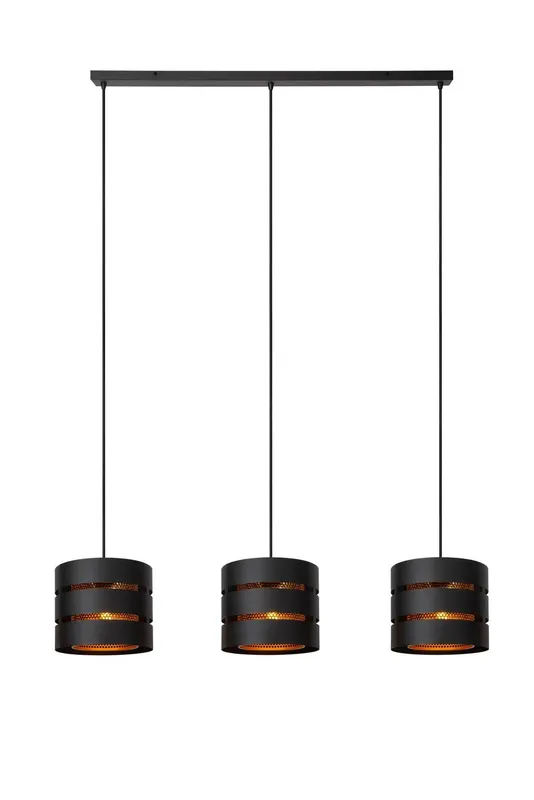 Netlighting Lucide Rosas Pendant light 3xE27 Black Black