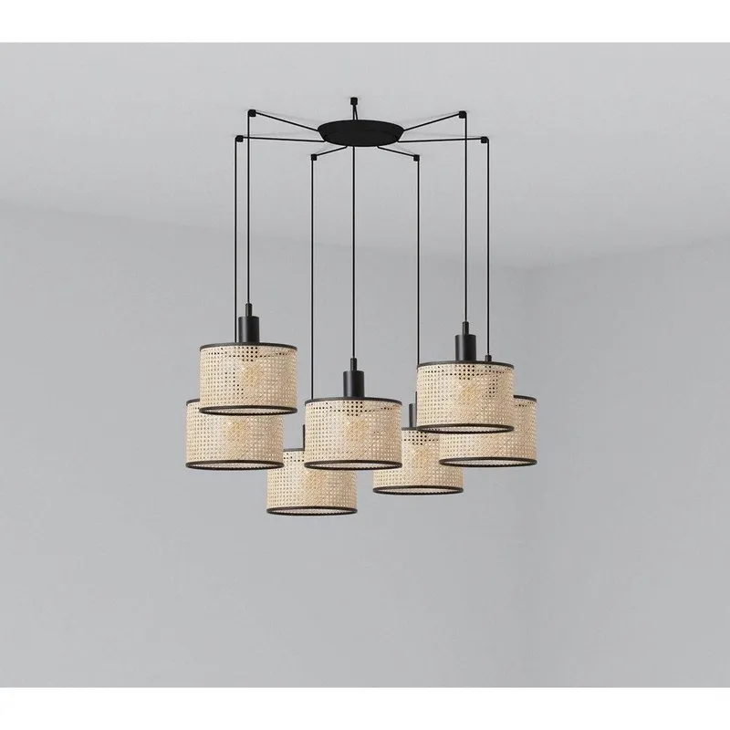 Faro Lighting Mambo Cluster Pendant Ceiling Light Beige, E27