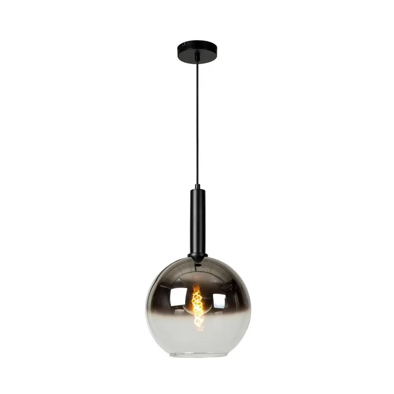 Netlighting Marius Modern Pendant Light Ø 30cm 1xE27 Black Black