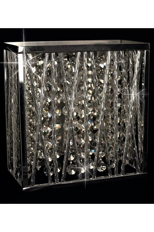 Impex Lighting Melenki 1 Light Polished Chrome Crystal Wall Light