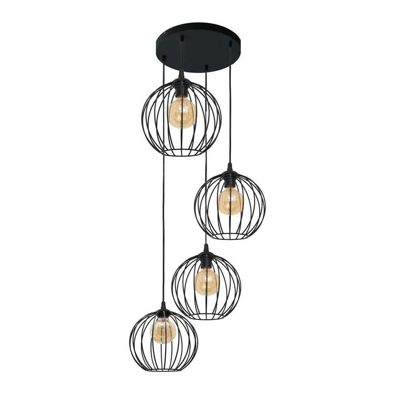 Netlighting Mercure Cluster Pendant Ceiling Light Black 40cm Black