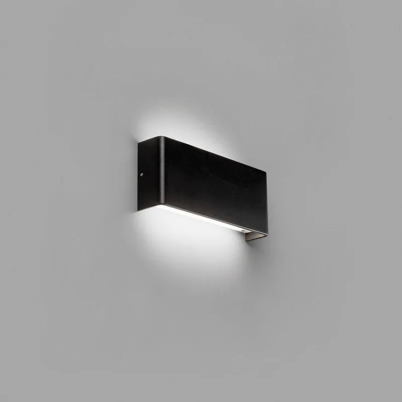 Faro Lighting Nash Integrated LED Flush Wall Light Wall Light Black, 3000K