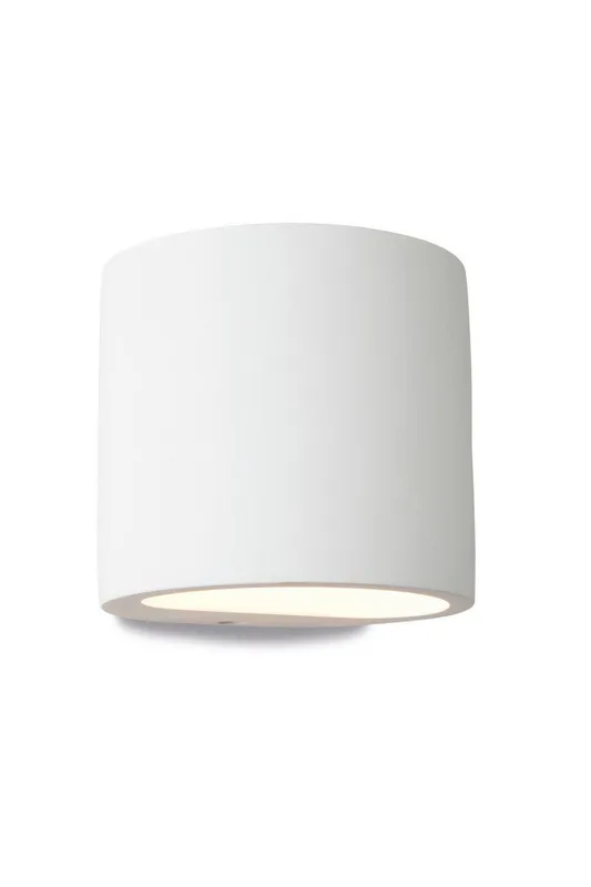 Netlighting Nina 1 Light Plaster Indoor Wall Light White G9 White