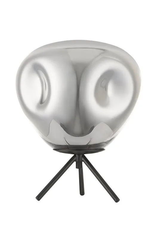Impex Lighting Nina 1 Light Table Lamp Chrome Black
