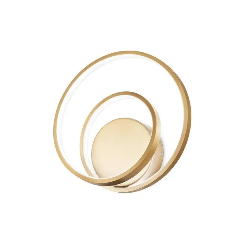 Netlighting Oz Integrated LED Wall Lamp Brass 4000K in Gold Gold