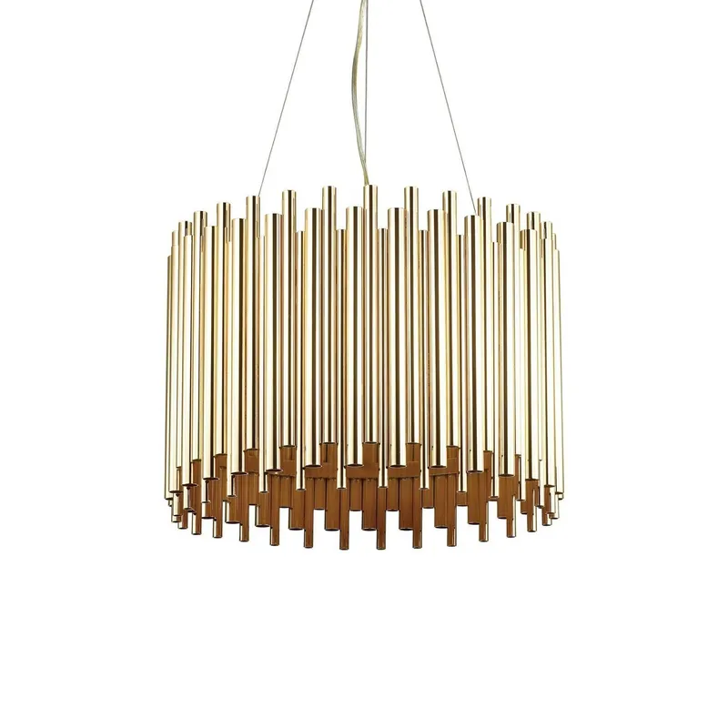 Netlighting Pan 5 Light Ceiling Pendant Gold Gold