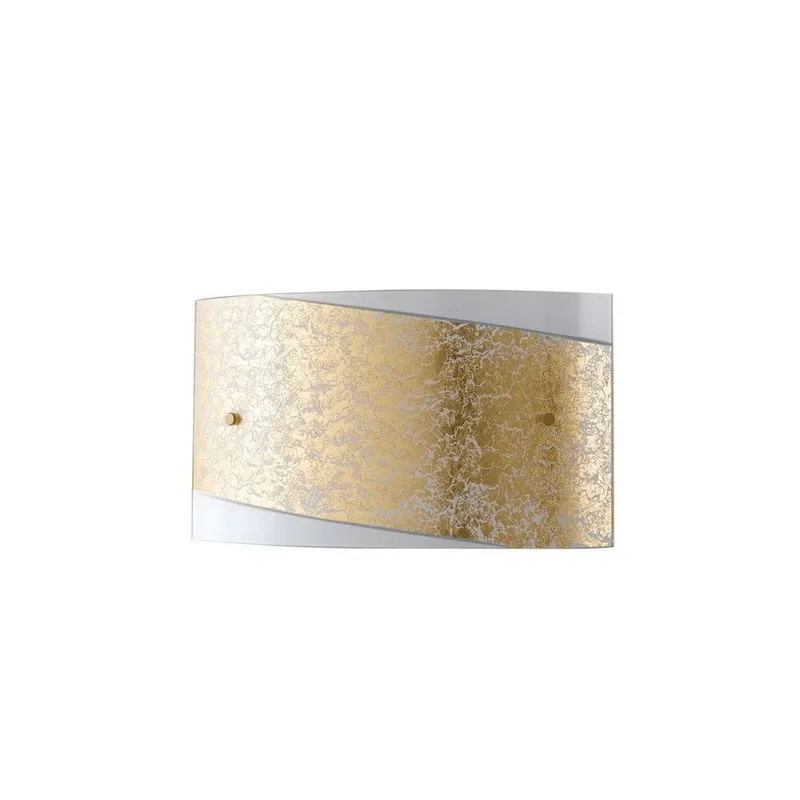 Fan Europe Lighting Paris 2 Light Flush Wall Light Gold 35x20cm