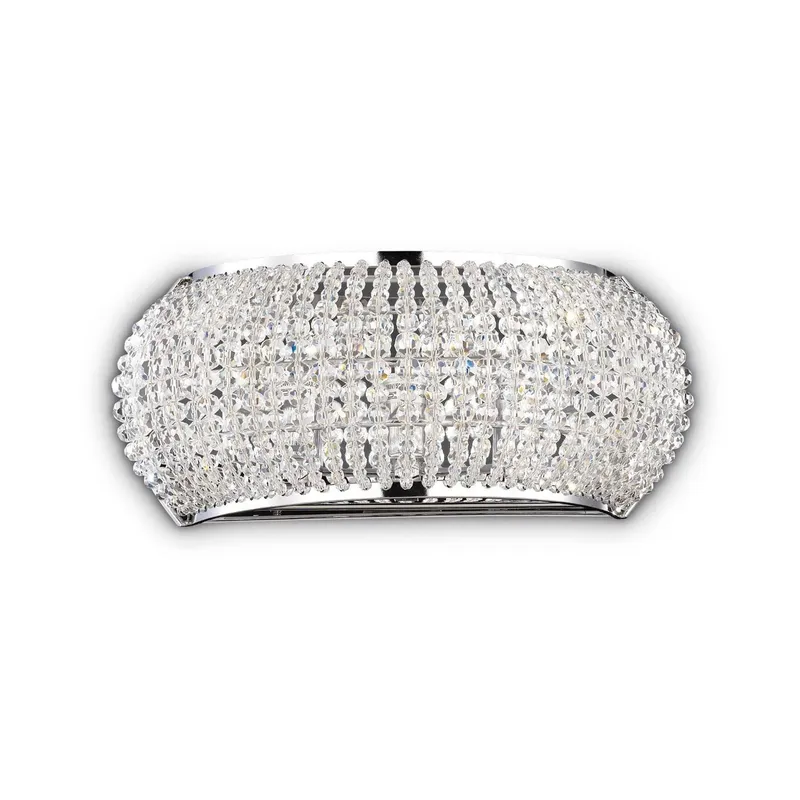 Netlighting Pasha' 3 Light Wall Light Chrome in Grey Grey