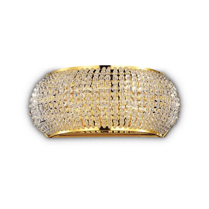 Netlighting Pasha' 3 Light Wall Light Gold Gold