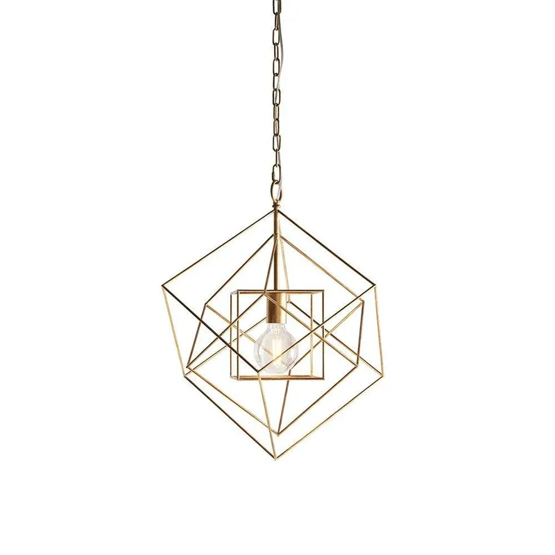 Merano Lighting Pescara Pendant Ceiling Light Antique Gold Leaf