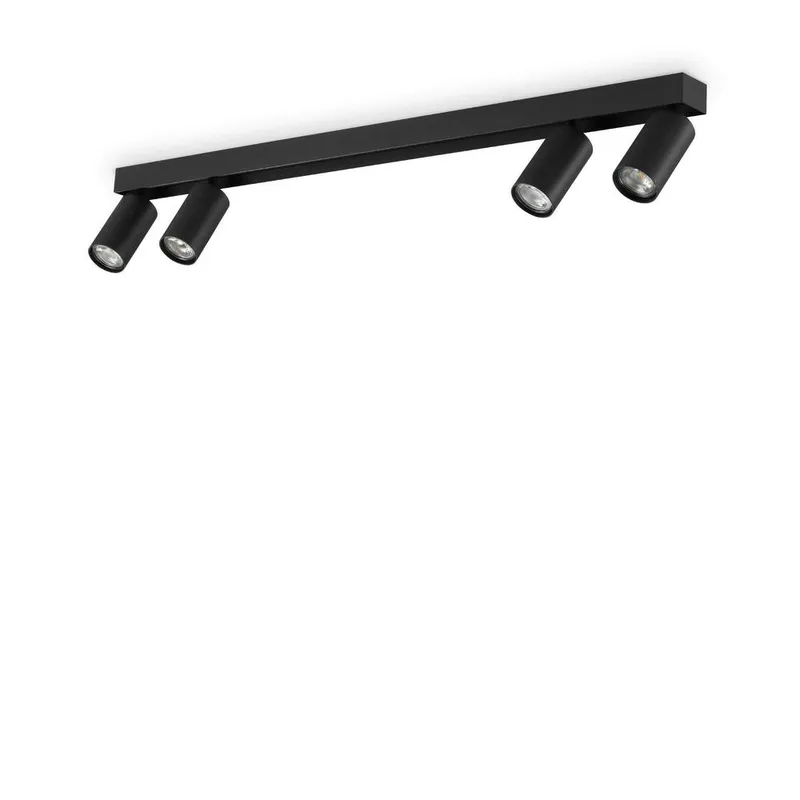 Netlighting Profilo 4 Light Ceiling Spotlight Bar Black Black