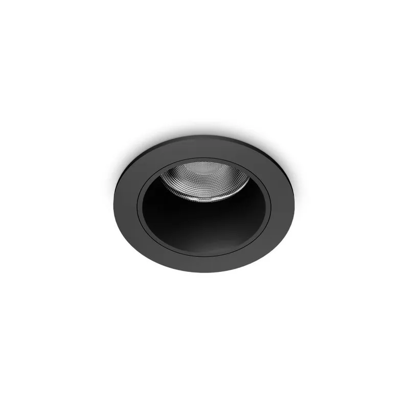 Netlighting Quark LED Recessed Downlight Black 3000K Black