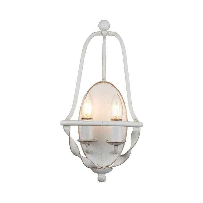 Netlighting Quoizel Bradbury Candle Wall Lamp Antique White White