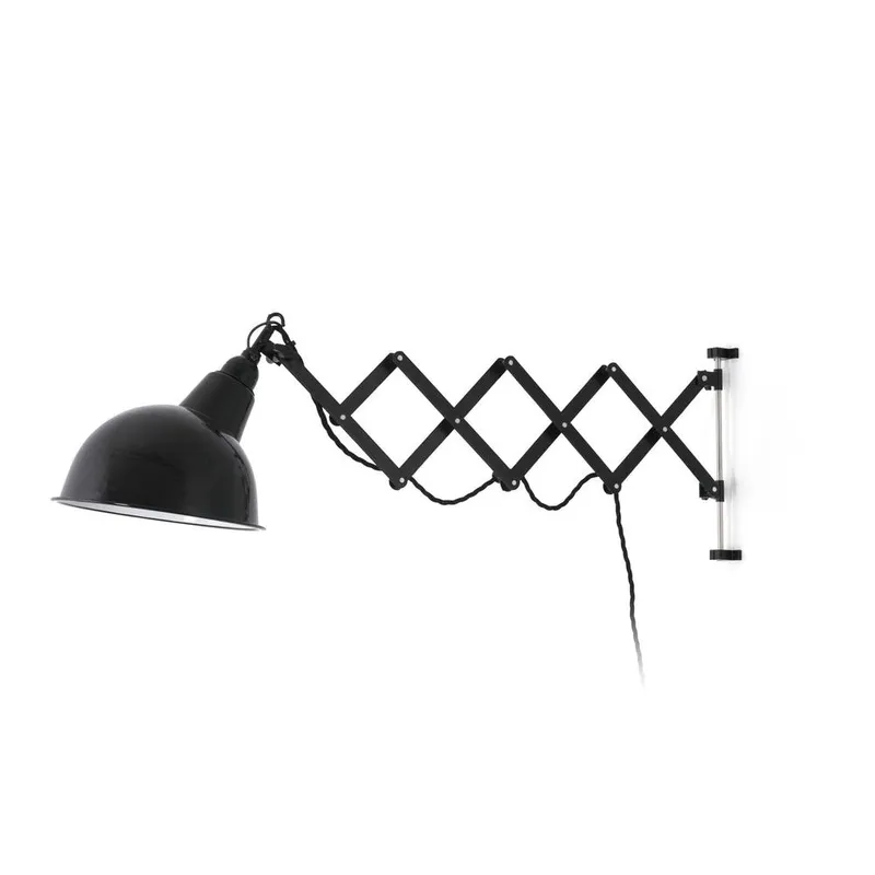 Netlighting Ras 1 Light Indoor Extendable Wall Light Black E27 Black