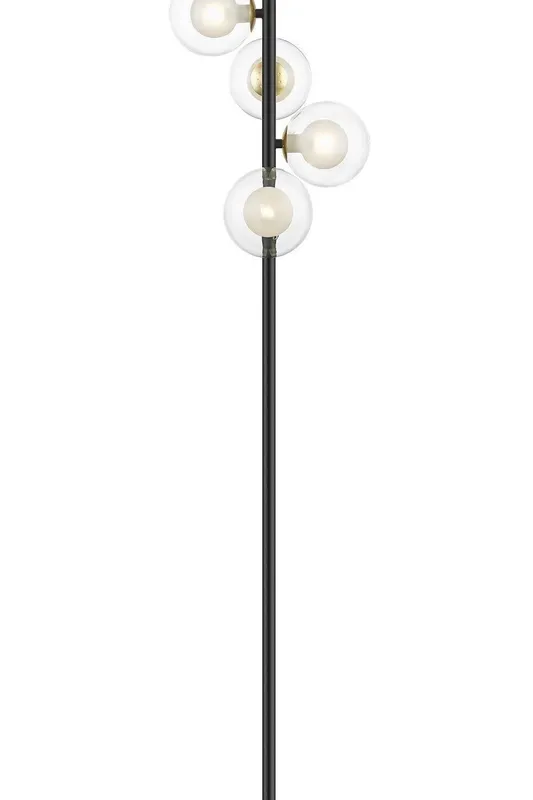 Impex Lighting Remy 6 Light Floor Lamp Gold Black