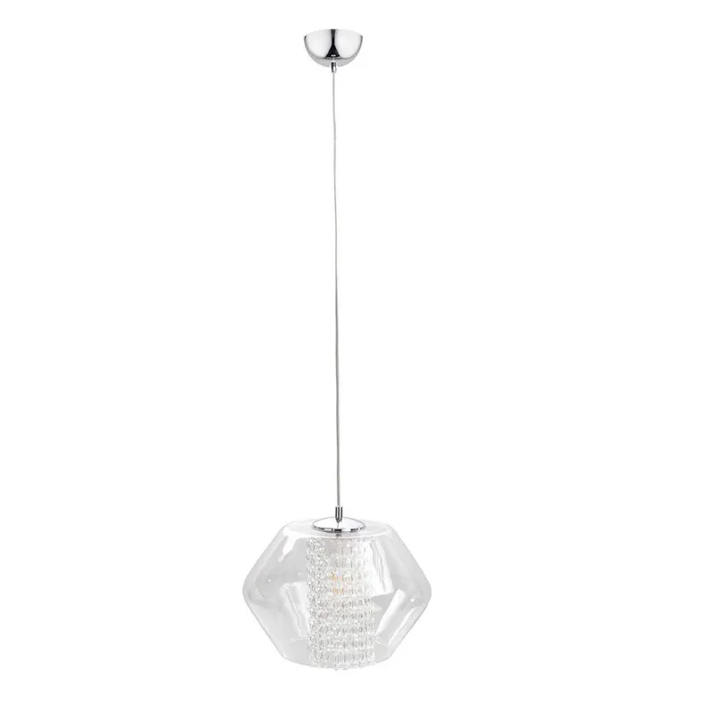 Netlighting Rodes Dome Pendant Ceiling Light Crystal 30cm 1x E27 in Clear Clear