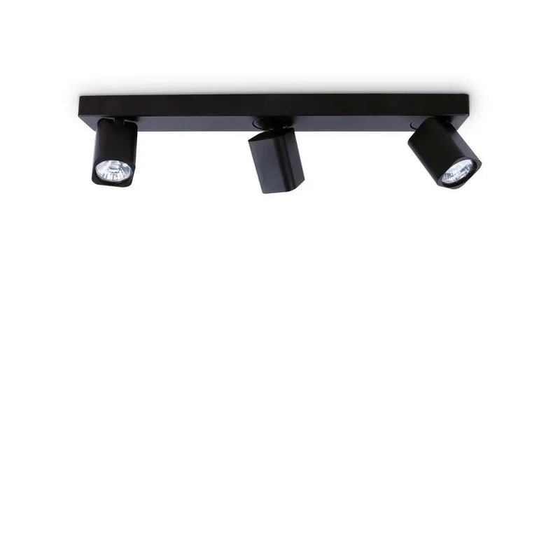 Netlighting Rudy 3 Light Ceiling Spotlight Bar Black Black