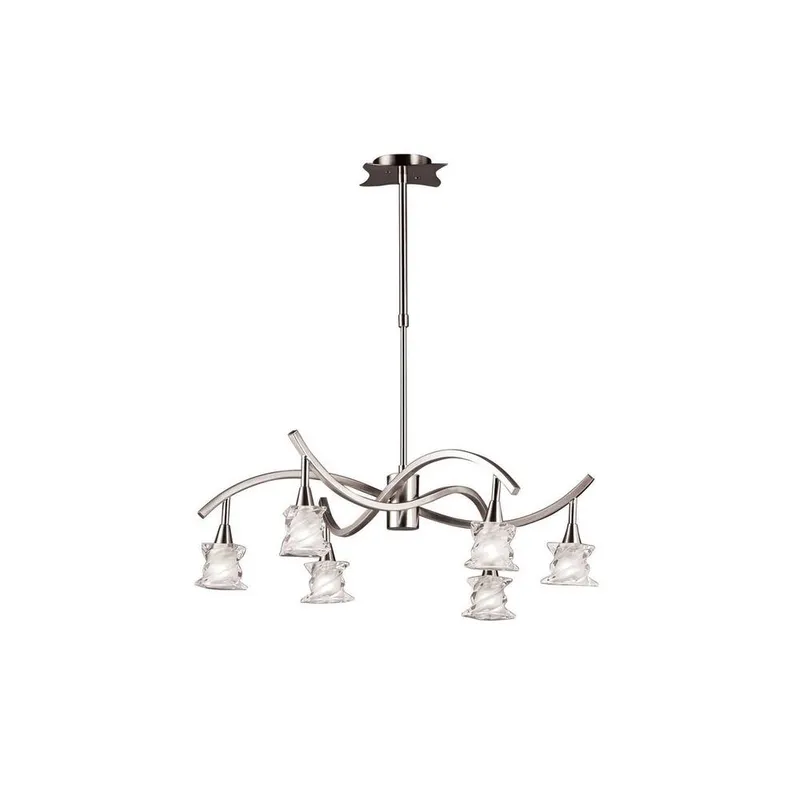 Inspired Lighting Salomon Telescopic Lamp 6 Light G9, Satin Nickel