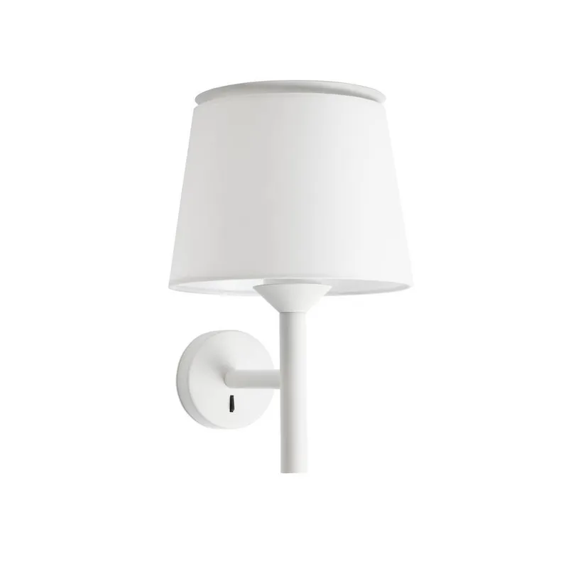 Netlighting Savoy Wall Light with Shade White E27 White