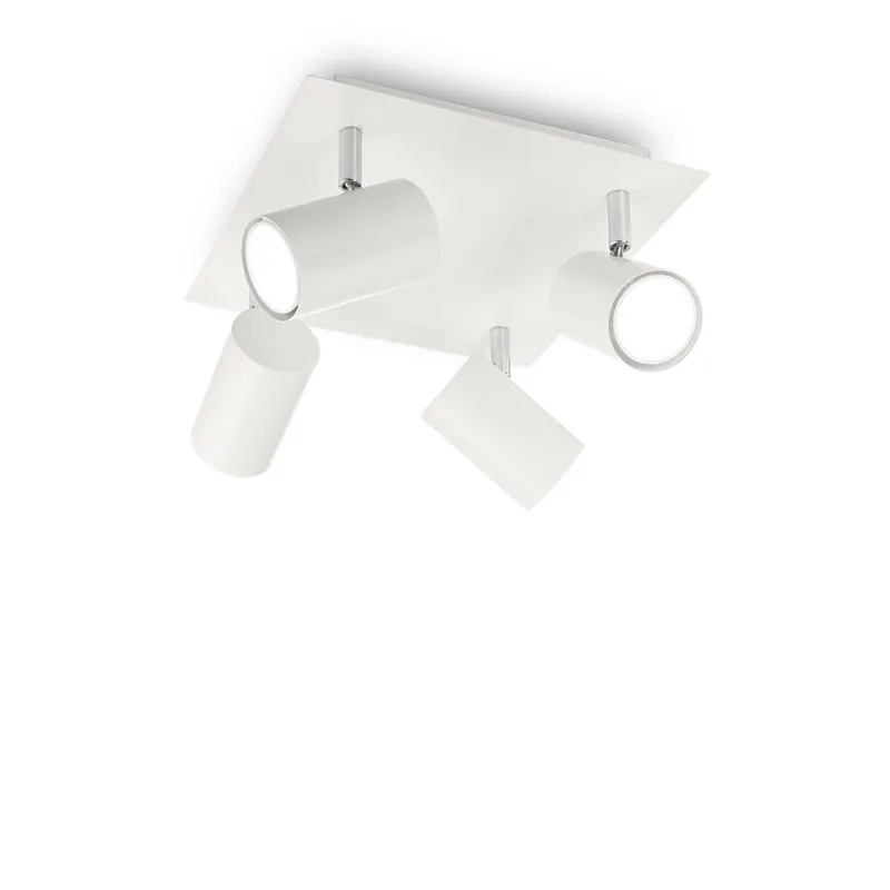 Ideal Lux Lighting Spot 4 Light Ceiling Light White