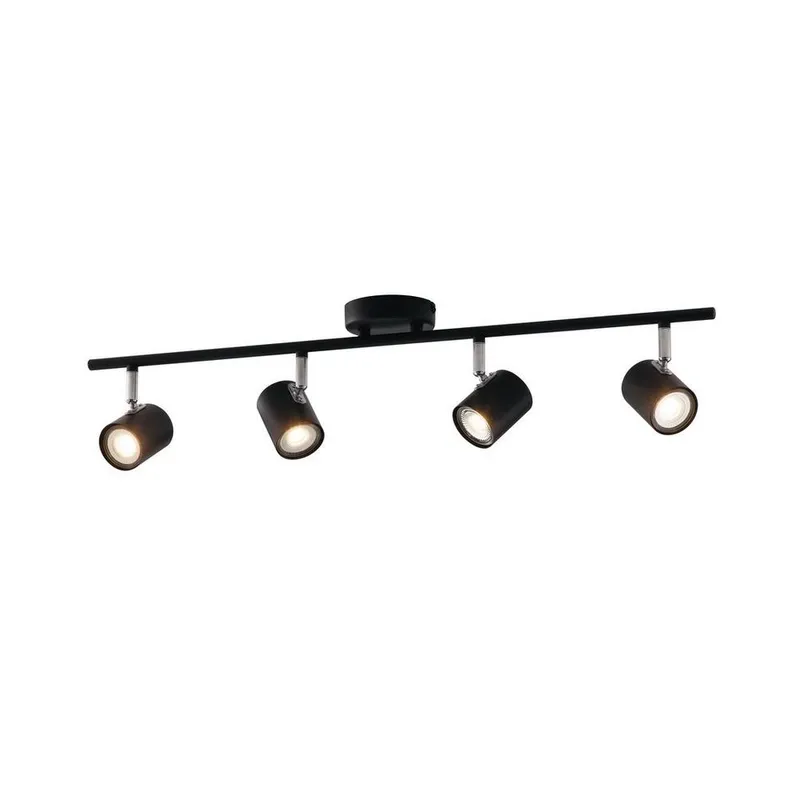 Fan Europe Lighting Spot 4 Light Spotlight Bars Black 70x15cm