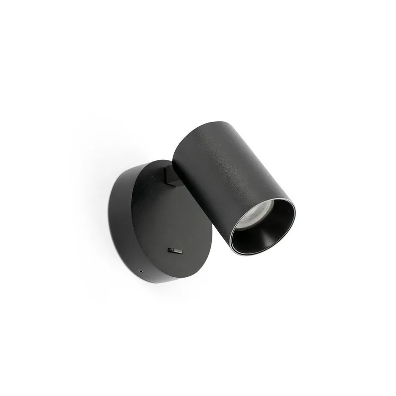 Netlighting Stan Single Spotlight Matt Black Black