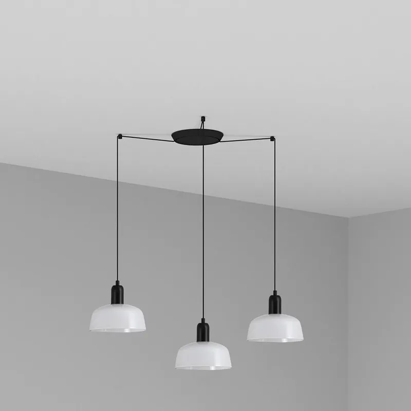 Netlighting Tatawin Small 3 Light White Cluster Drop Pendant Lamp White