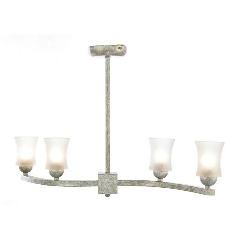 Inspired Lighting Toscano Semi Flush 4 Light G9 White/French Gold