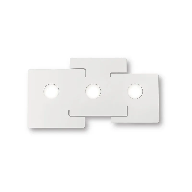 Ideal Lux Lighting Totem 3 Light Ceiling Light White