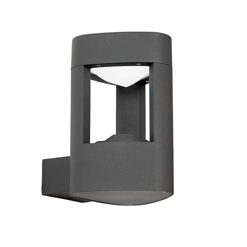 Netlighting Tribeca Outdoor Wall Light Frosted Acrylic Grey IP54 Grey