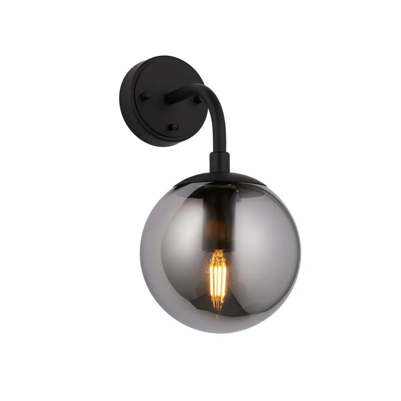 Mullan Lighting Bog Oak Ceiling Light, Red Iron, Antique Brass