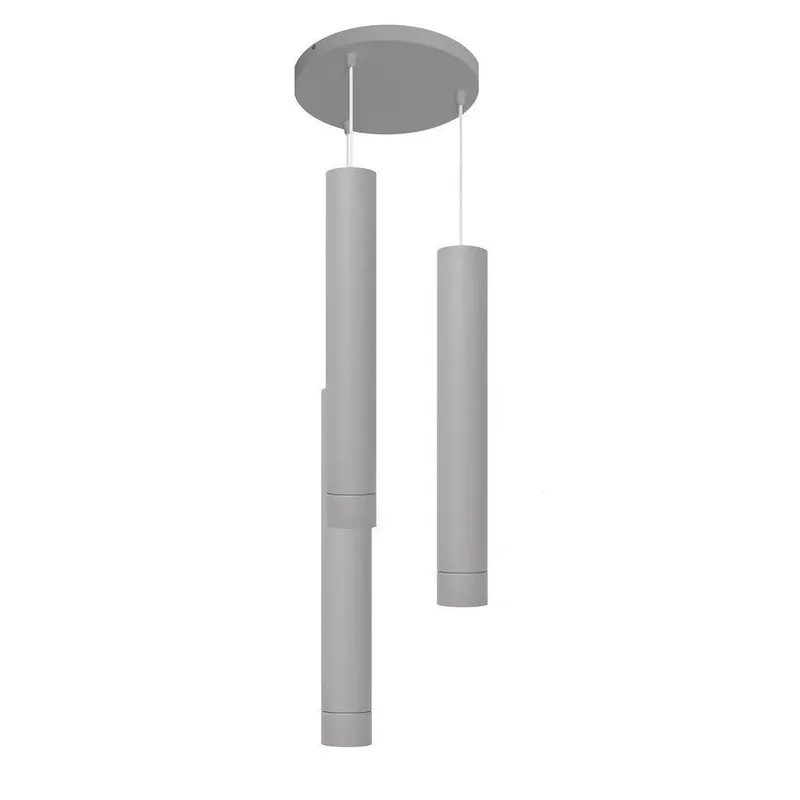 Netlighting Tuba Cluster Pendant Ceiling Light Grey 30cm Grey