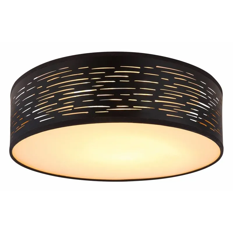 Globo Lighting Tunno Cylindrical Ceiling Light Black LED 3000-6000K