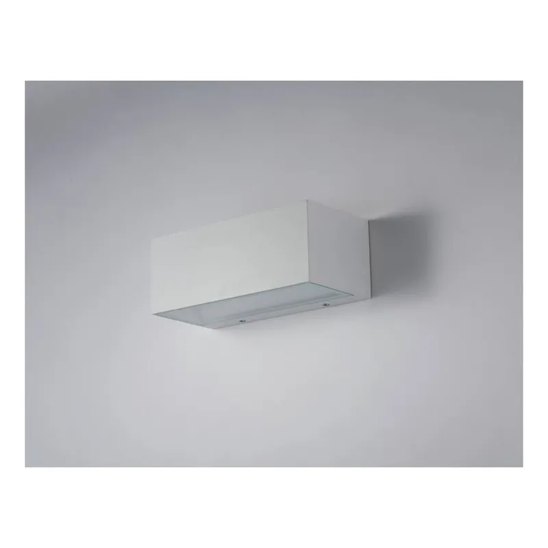 Netlighting Twin LED 2 Light Up Down Light White IP54 1250lm 4000K 22x10.3x8.5cm Size: 22x10.3x8.5 cm White 22x10.3x8.5 cm