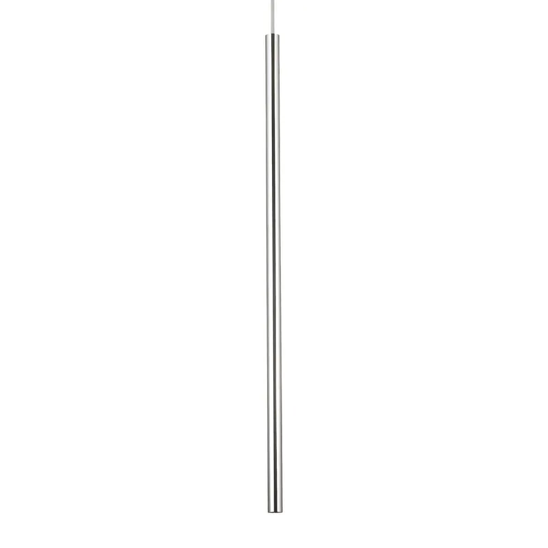 Netlighting Ultrathin LED 1 Light Slim Ceiling Pendant Chrome in Grey Grey