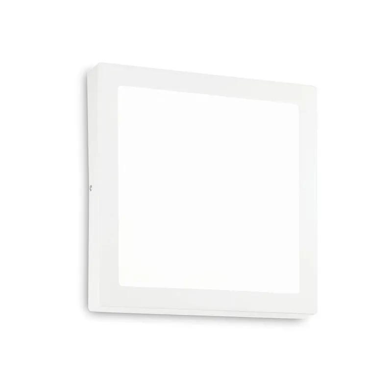 Netlighting Universal Square 40cm Semi Flush Ceiling Light White 2700K White