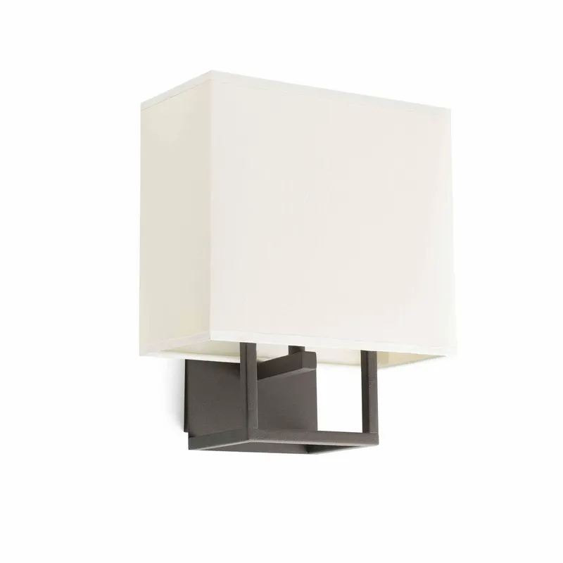 Faro Lighting Vesper 1 Light Indoor Wall Lamp Brown with Shade, E14
