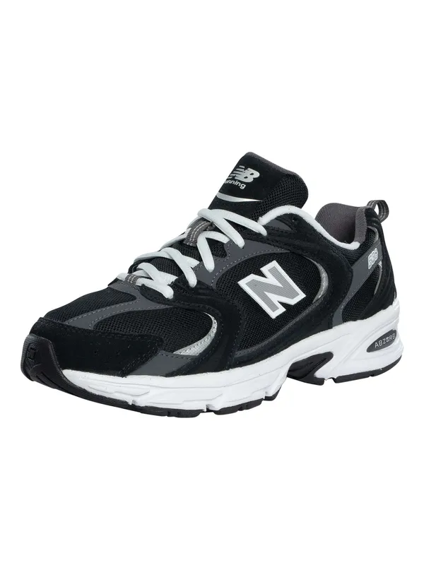 New Balance 530 Mesh Trainers - Black/Magnet - Male - Size: 7.5 UK
