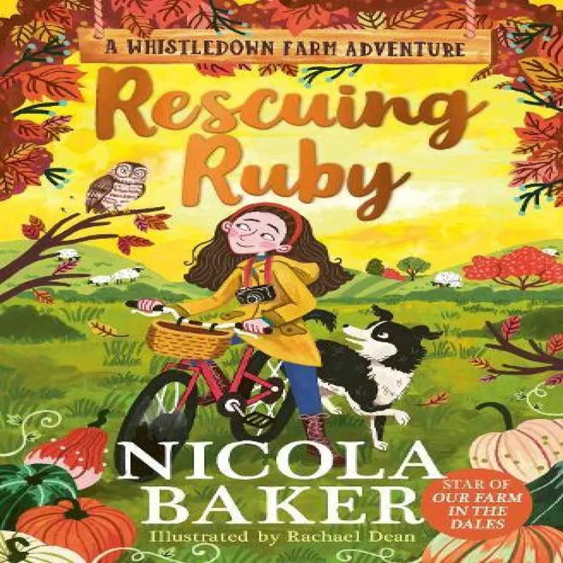 Nicola Baker Rescuing Ruby Hardcover Book Multicolor