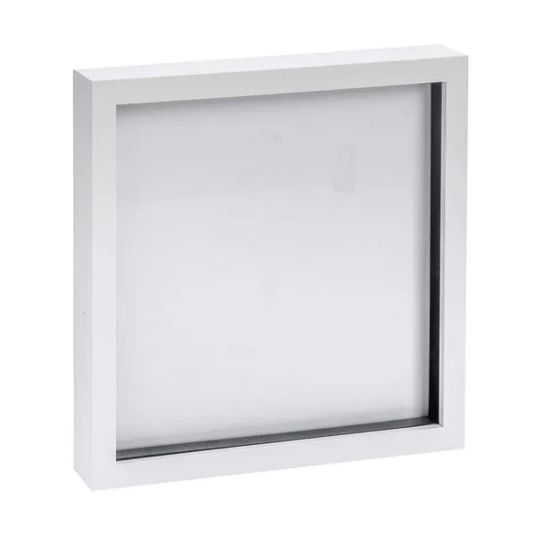 Nicola Spring 10x10" 3D Box Photo Frame in White White